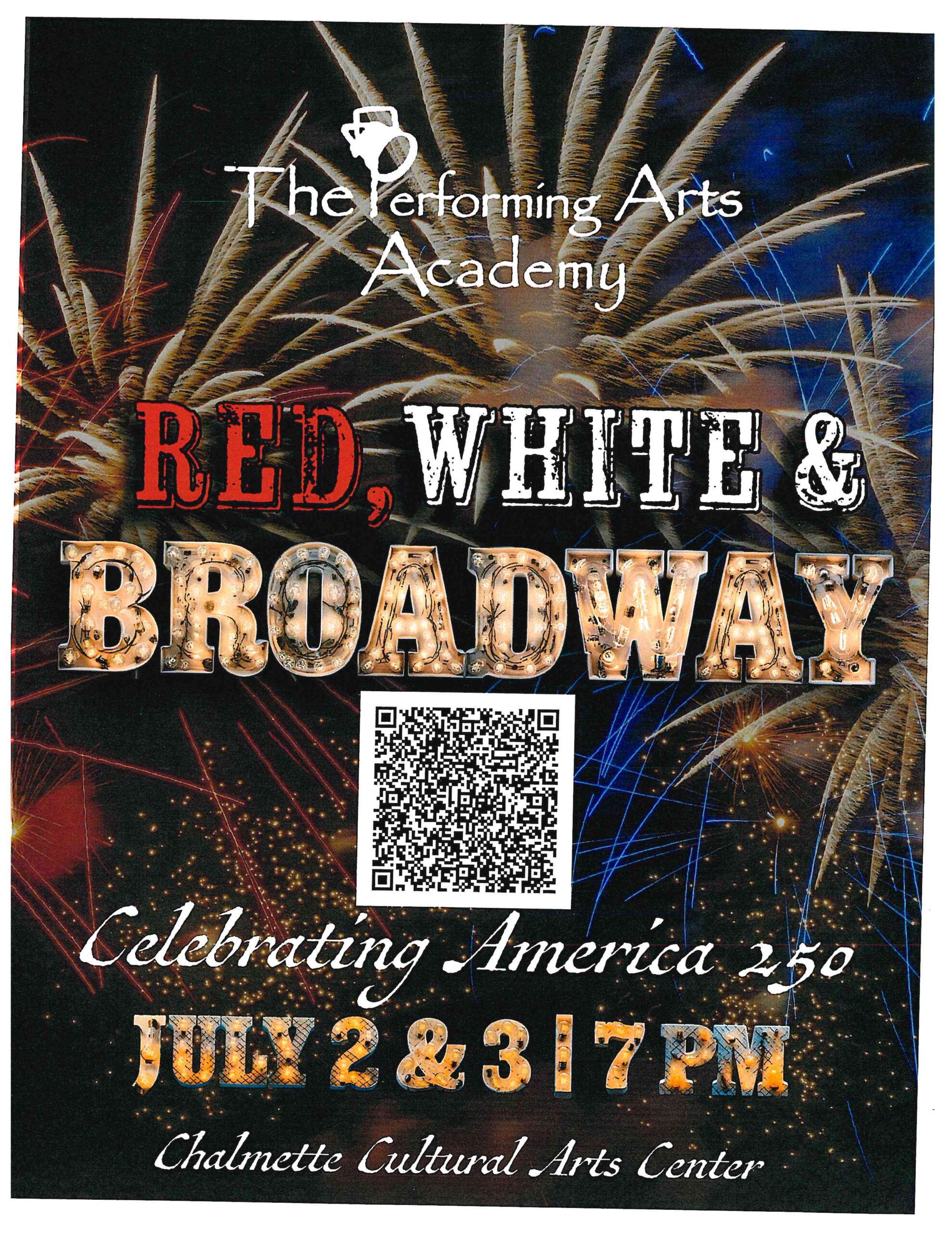 The Performing Arts Academy Presents Red, White & Broadway Celebrating America 250