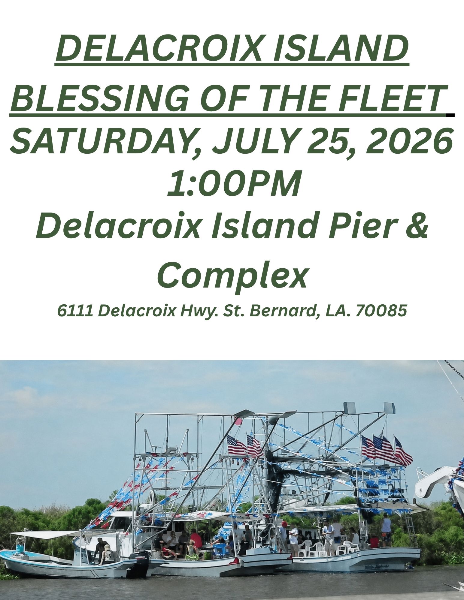 Delacroix Island Blessing of the Fleet
